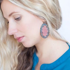 Handmade leather earrings