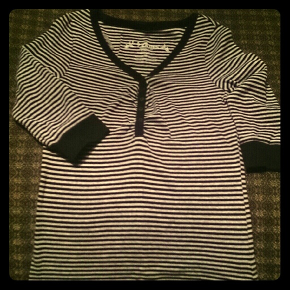 Black and white striped shirt