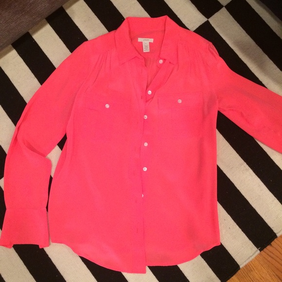 J.Crew Blythe Blouse in Coral