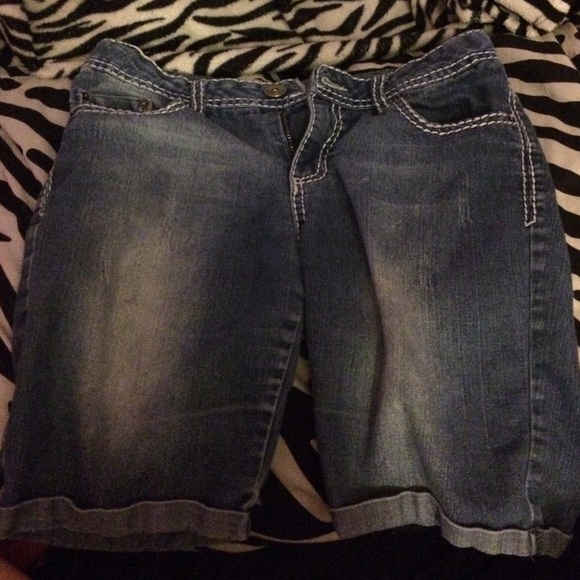 Blue jean shorts