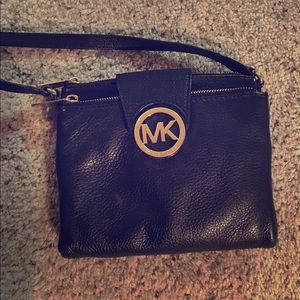 Michael Kors black leather crossbody