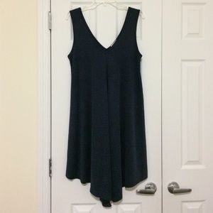 Double V neck swing dress