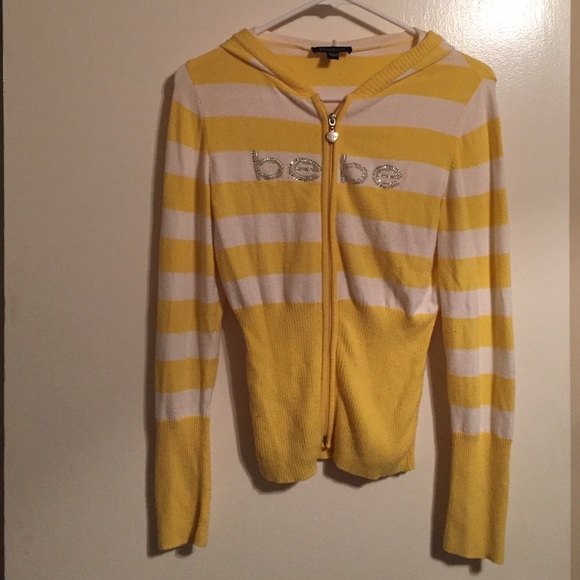 Yellow and white striped jacket
