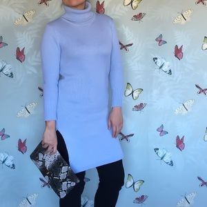Knitted turtleneck dress