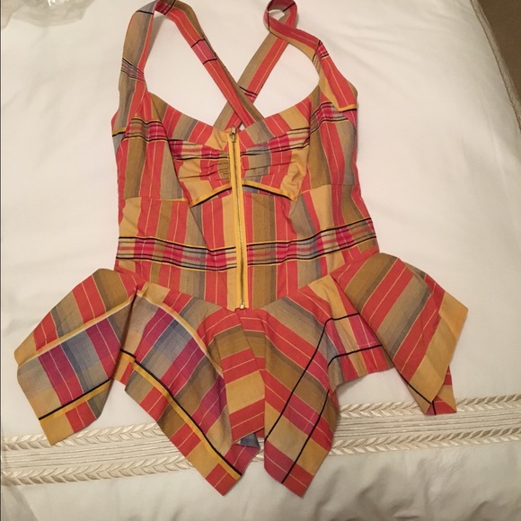 Plaid tank top