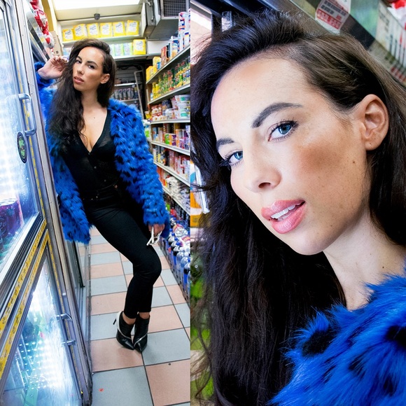 Michael Kors AW'15 faux fur coat