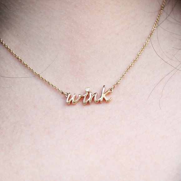 kate spade Jewelry - Kate Spade Say Yes Wink Gold Necklace kate spade Jewelry - Kate Spade Say Yes Wink Gold Necklace