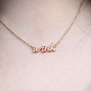 kate spade Jewelry - Kate Spade Say Yes Wink Gold Necklace kate spade Jewelry - Kate Spade Say Yes Wink Gold Necklace