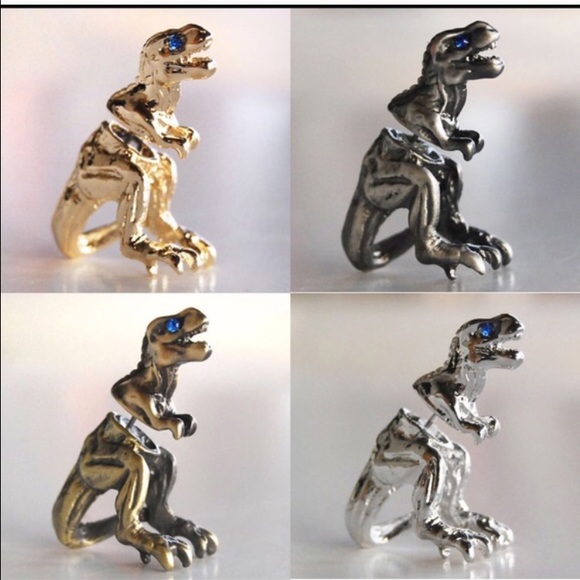 ⛰2/$15 T-Rex Double Side Earrings 5 colors - Picture 2 of 3