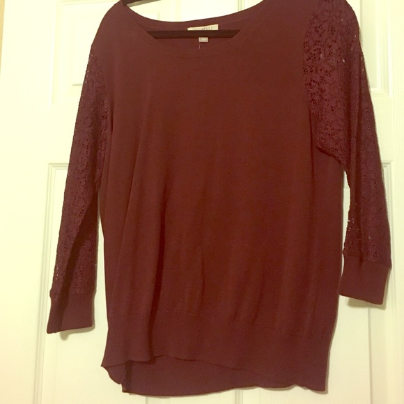 New Lace sleeves sweater