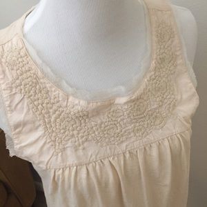 LOFT Embroidered Spring Top