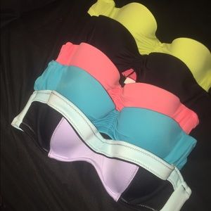 Bundle of 5 Victoria's Secret bandeau swimsuits