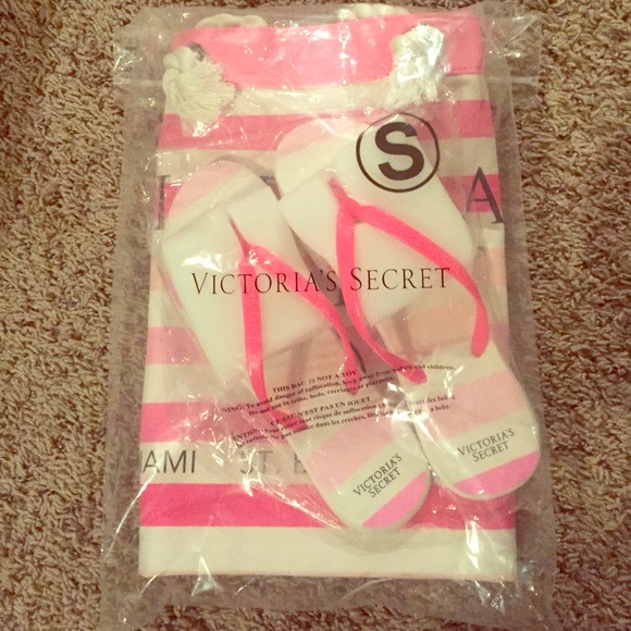 Victoria's Secret tote and sandals