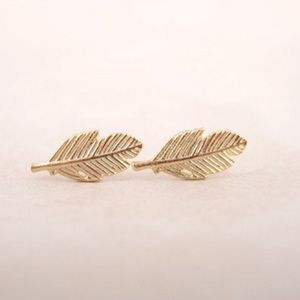 Feather Stud Earrings