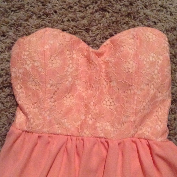 Strapless summer mini dress Wet Seal size small - Picture 3 of 3