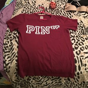 Victoria secret pink pocket tee