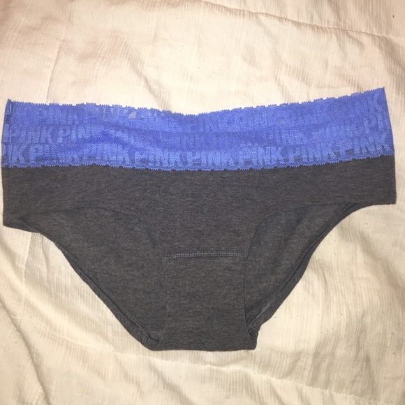 Blue lace extra low rise hipster