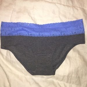 Blue lace extra low rise hipster