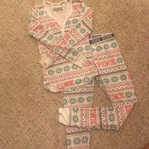 Pink thermal PJ bottoms!!