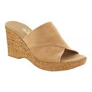 Onex Cork heel wedge sandals