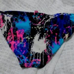 Splatter paint bikini bottoms