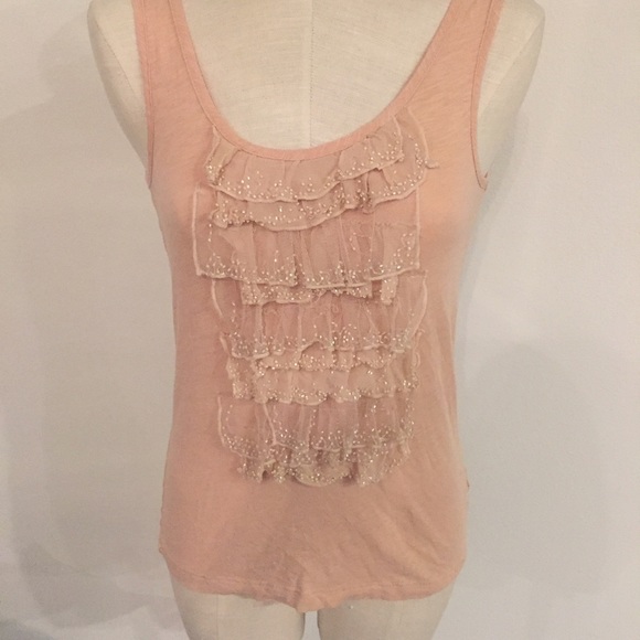 J crew tank heathered pink sz XS