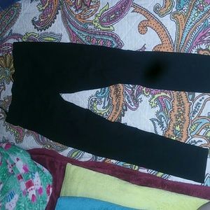 Thick black leggings