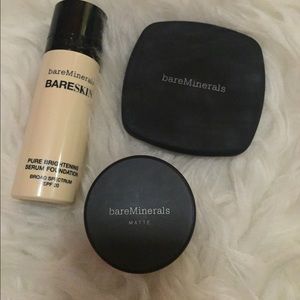 Bareminerals blush, foundation mate, bareskin