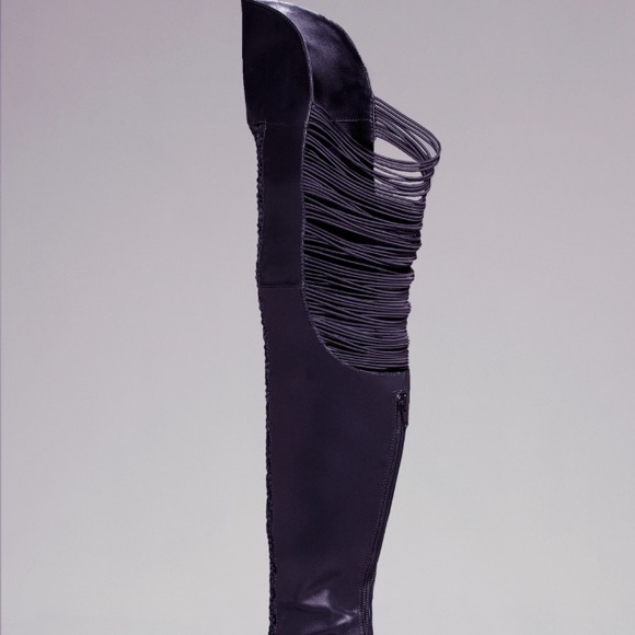 Bebe Harley Crochet Over-the-Knee boots - Picture 4 of 8