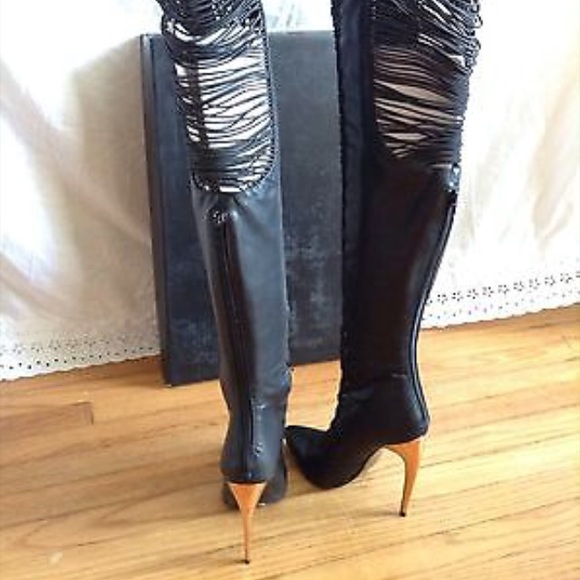 Bebe Harley Crochet Over-the-Knee boots - Picture 2 of 8