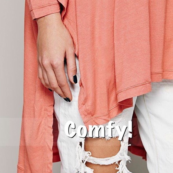 💜100% Super Soft Viscose High/Low Peach Top💜 - Picture 4 of 4