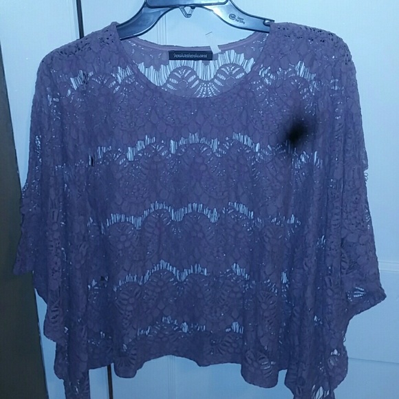 Cute lace see through shirt
