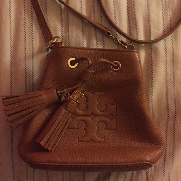 Tory Burch Mini Thea Cross Body Bucket Bag