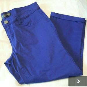 Almost famous purple capri pants