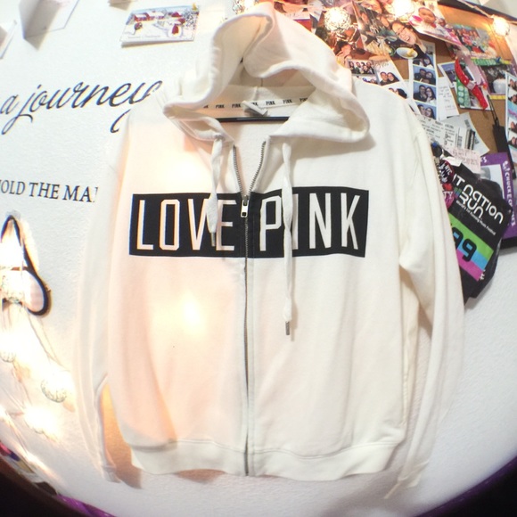 PINK Zip Up Sweatshirt Hoodie 💕