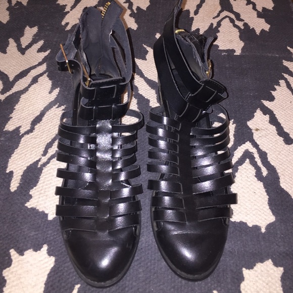 only worn once!!! strappy sandals