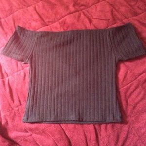 Black ribber off should top