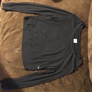 VS Pink long sleeve crop top