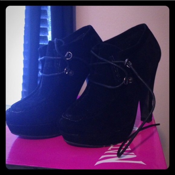 Black Velvet Bootie