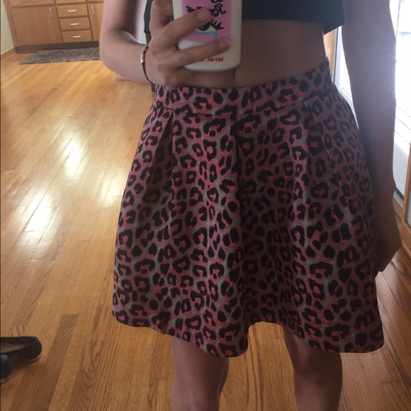 Leopard Print Forever 21 Skirt - Picture 2 of 3