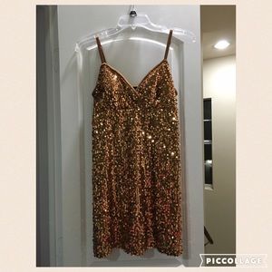 Gold Sequin Dress