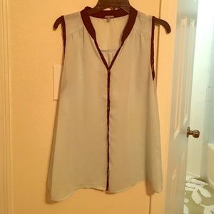 Light Blue Sheer Charlotte Russe Blouse