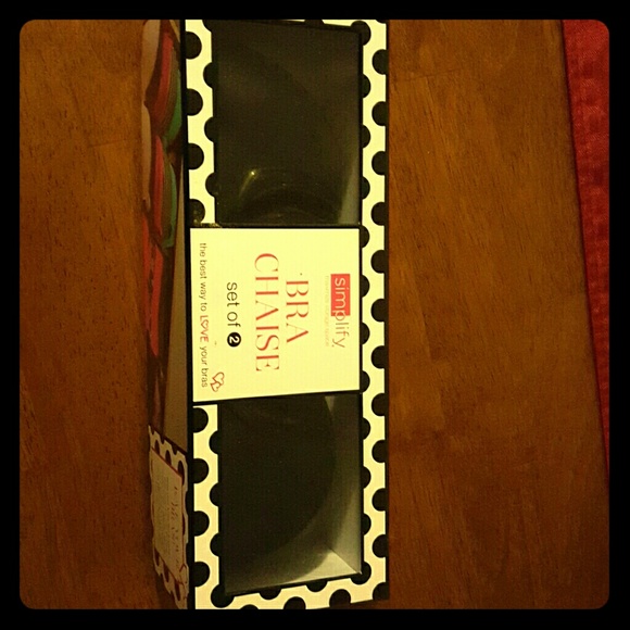 2 black bra chaise organizers