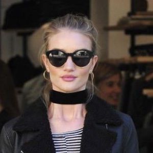 2 inch thick black velvet choker!