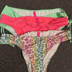 Bundle of 3 sz M Victoria's Secret swim bottoms