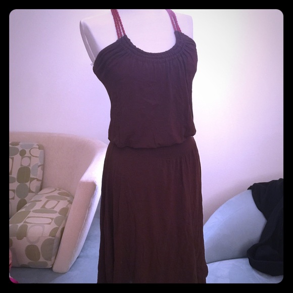 Worn once! Ella Moss Brown Criss Cross Dress - XS