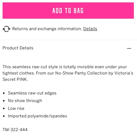 🚫BUNDLED🚫NWT vs PINK no-show thong panty - Picture 2 of 2