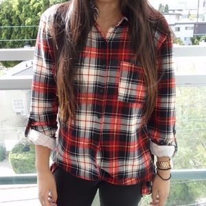 Patterned Long Sleeve Flannel