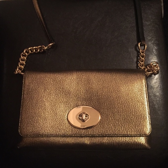 Coach Crosstown Crossbody Metallic Pebble Leather - Picture 2 of 4