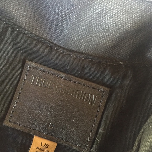 True religion black Moto jacket - Picture 3 of 4